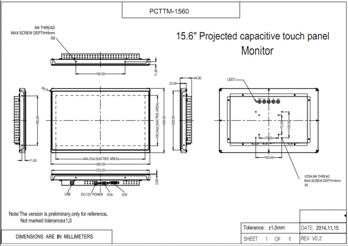 10 Point Touch Capacitive Touch Panel Screen