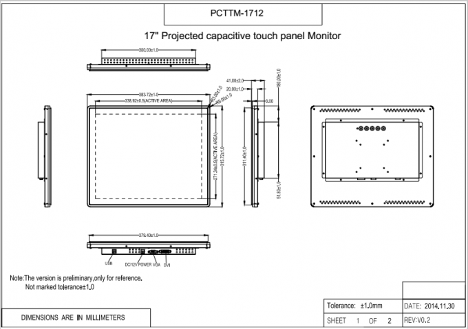 10 Point Touch Capacitive Touch Panel Screen