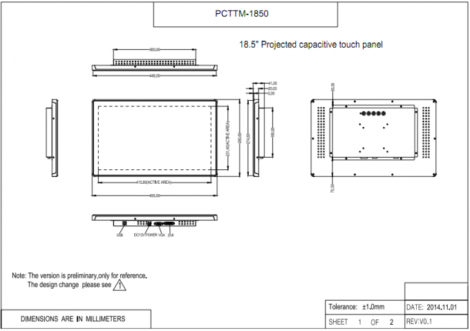 10 Point Touch Capacitive Touch Panel Screen