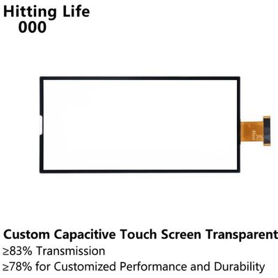 Hitting Life 000 Custom Capacitive Touch Screen Transparent ≥83% Transmission ≥78% for Customized Performance and Durability