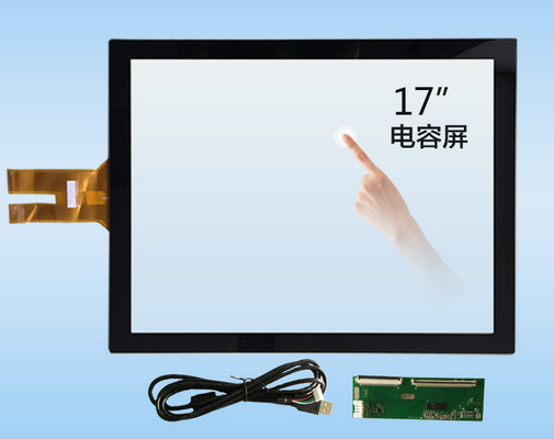 17 Inch 10-Point Projected Capacitive Touch Screen Lcd Panel , Industrial Touch Panel