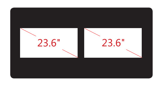 Custom 23.6" Projected Lcd Capacitive Touchscreen Panel , 25ppi Resolution