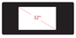 PCT/P-CAP 32" Projected Capacitive Touch Screen Panel , High Resolution 1024x1024