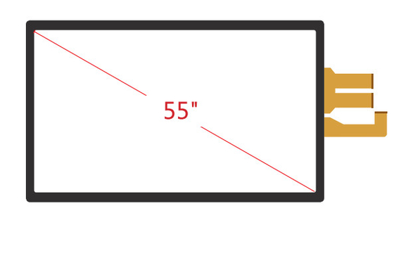 55&quot; Custom Projective Capacitive Touch Screen Panel / Multi Touch Capacitive Screen