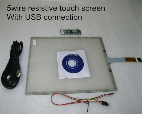 15" 15.4" 15.6" 5 Wire Industrial Touch Screen Panel / Lcd Touch Screen Panel