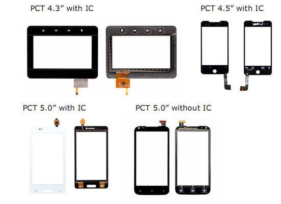 3.5 Inch Multi Finger Mobile Phone Projected Capacitive Touch Screen SPI interface