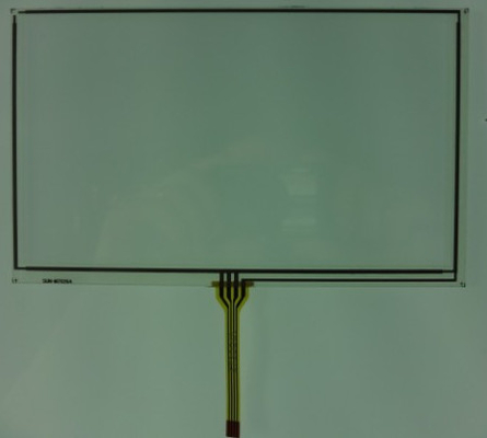 Transparent 5.7" Glass And Film 4 Wire Resistive Touchscreen Panel
