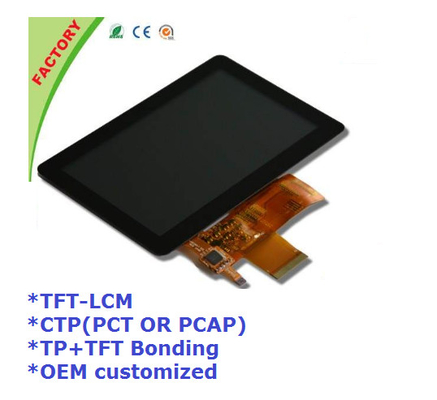 5" Touch screen panel and LCM and optical bonding for Industrial control device