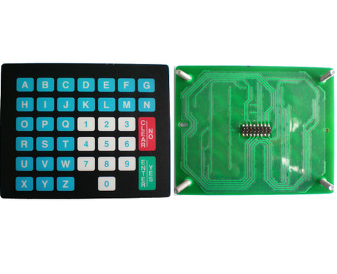 Tactile PCB Membrane Switch Panel , Screen Printed Membrane Key Switch