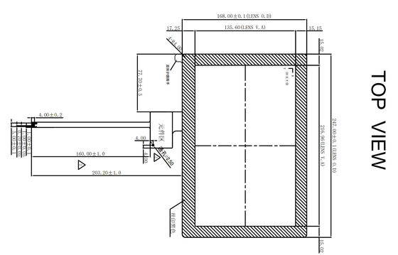 10.1 Inch Glass+Glass Projected Capacitive Touch Panel with I2C Interface for POS Machines