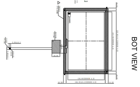 POS G+G 10.1 Inch Projected Capacitive Touch Panel