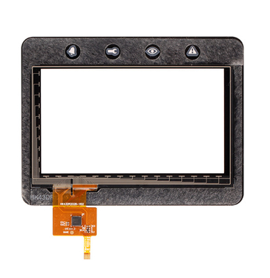 I2C Multi Touch Projected Capacitive Touchscreen Panel 4.3 inch Touch Glass