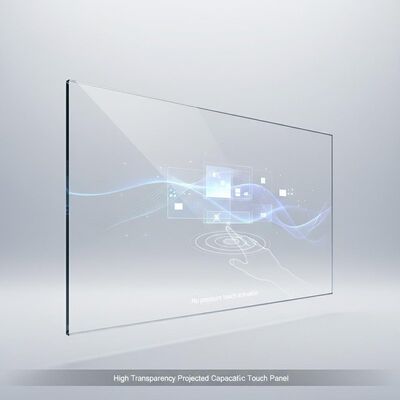 High Transparency Projected Capacitive Touch Panel Providing No Pressure Touch Activation Force and Anti Glare Anti Fingerprint Surface for Digital Signage